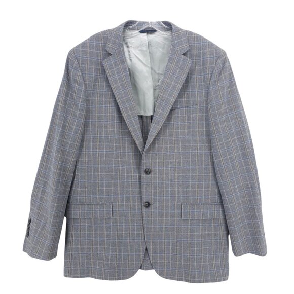 BROOKS BROTHERS Madison Fit Reda 1865 BrooksCool Blazer Jacket Plaid EUC 42R - Picture 1 of 10